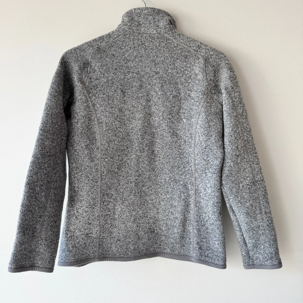 Patagonia - Women’s Better Sweater Quarter Zip Fleece Long Sleeve Top in Gray - Picture 2 of 5